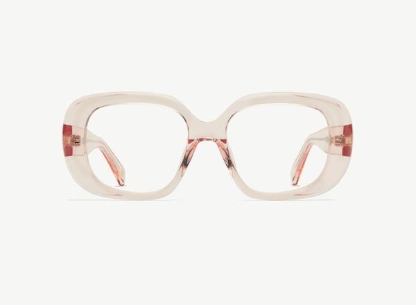Front view of a pair of eyeglasses called the Fan in Soda