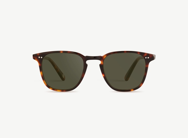 Front view of a pair of eyeglasses called the Architect in Tortoise