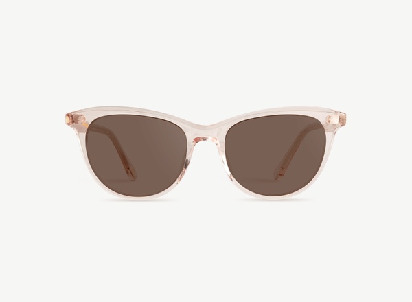 Front view of a pair of eyeglasses called the Ballerina in Soda