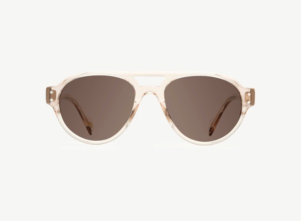 Front view of a pair of eyeglasses called the Sailor in Nude