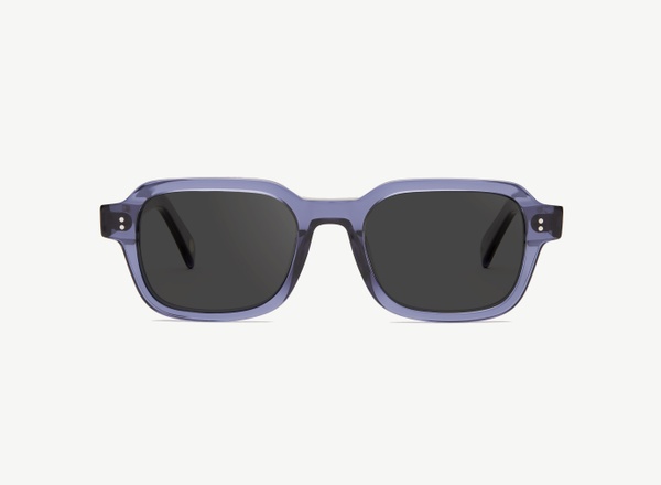 Front view of a pair of eyeglasses called the Prophet in Midnight