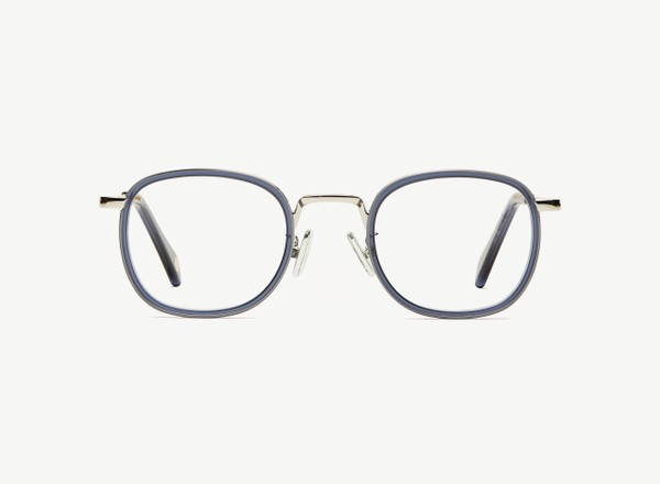 Front view of a pair of eyeglasses called the Diplomat in Midnight