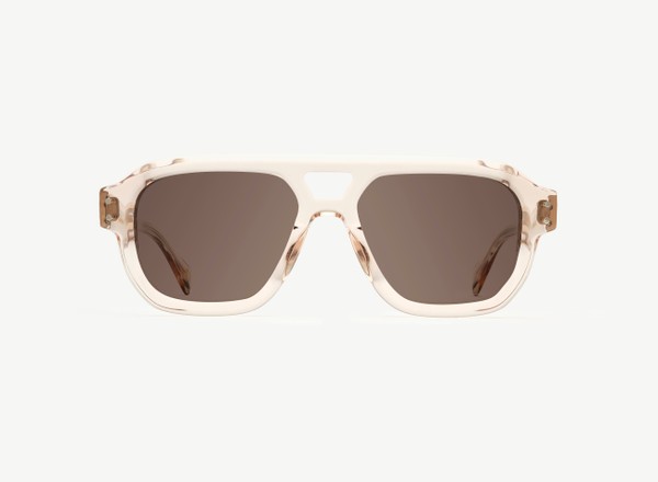 Front view of a pair of eyeglasses called the Admiral in Nude