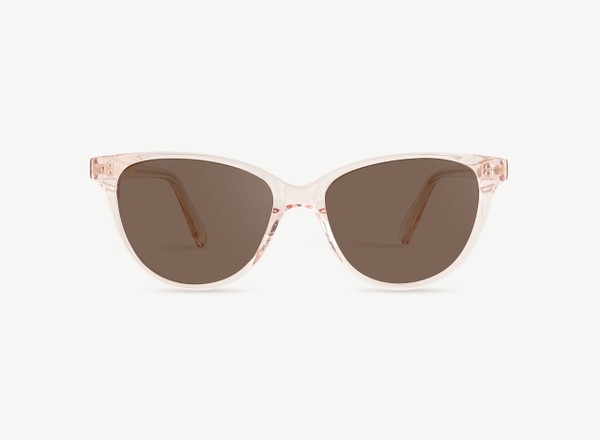 Front view of a pair of eyeglasses called the Cutie in Soda