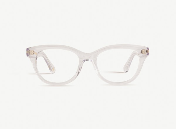 Front view of a pair of eyeglasses called the Soulmate in Crystal