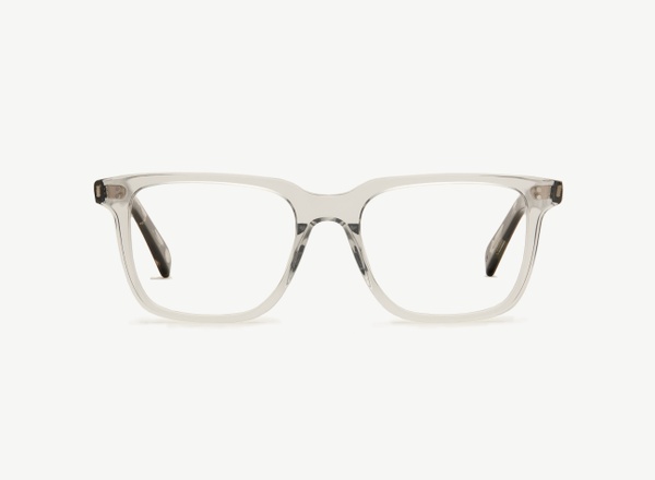 Front view of a pair of eyeglasses called the Leader in Frost