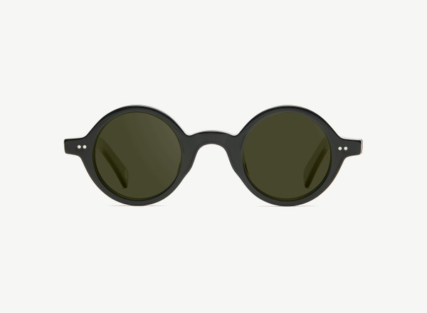Front view of a pair of eyeglasses called the Poet in Black