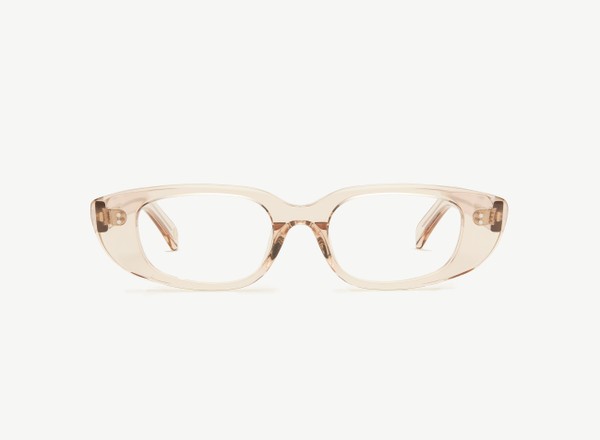 Front view of a pair of eyeglasses called the Darling in Nude