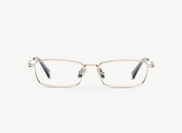 A pair of eyeglasses called the Analyst in Silver colour
