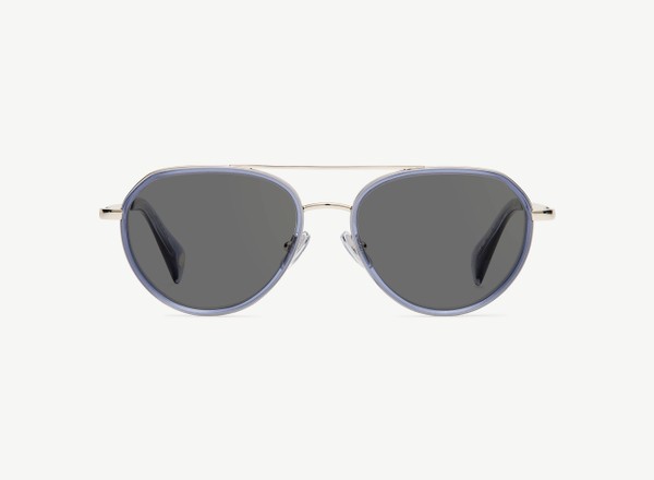 Front view of a pair of eyeglasses called the Voyager in Midnight