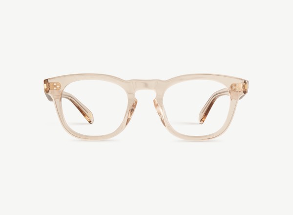 Front view of a pair of eyeglasses called the Diva in Nude