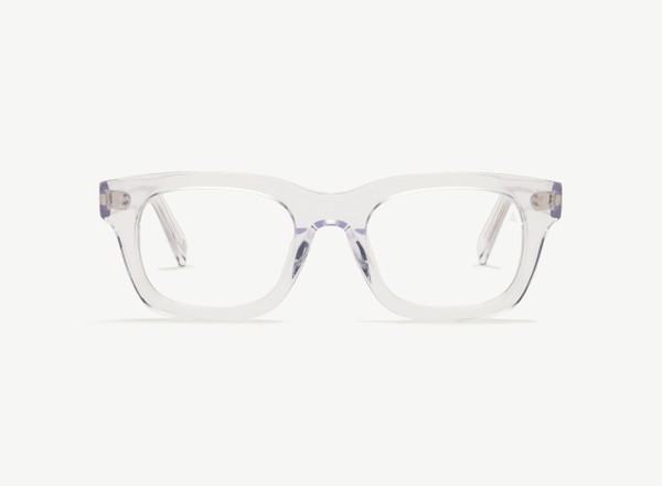 Front view of a pair of eyeglasses called the Partner in Crystal