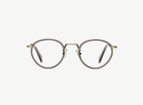 Front view of a pair of eyeglasses called the Author in Shadow