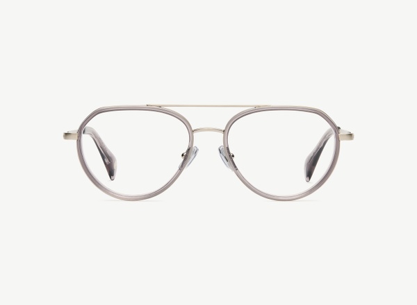 Front view of a pair of eyeglasses called the Voyager in Shadow