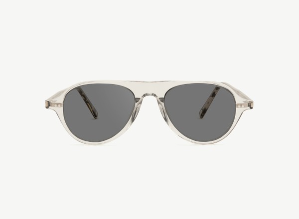 Front view of a pair of eyeglasses called the Pilot in Frost