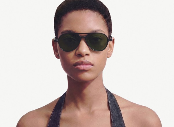 Front view of a pair of eyeglasses called the Radical in Black