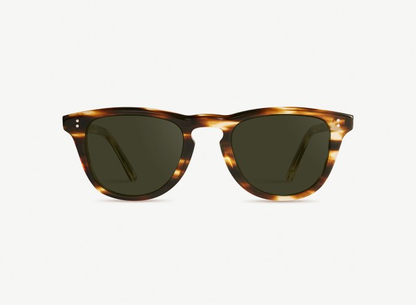 Front view of a pair of eyeglasses called the Pianist in Tobacco