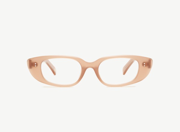 Front view of a pair of eyeglasses called the Darling in Hazelnut