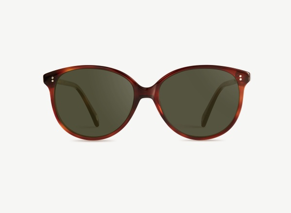 Front view of a pair of eyeglasses called the Stylist in Havana