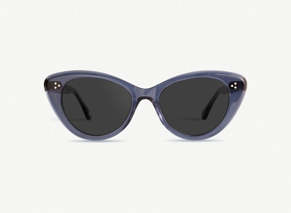 Front view of a pair of eyeglasses called the Icon in Midnight
