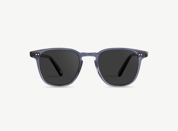 Front view of a pair of eyeglasses called the Architect in Midnight